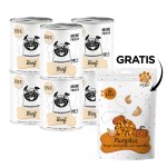 Karma Mokra Paka Zwierzaka - PEPE MONO PROTEIN Beef - Wołowina -  ZESTAW 6x 800g