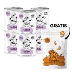 Karma Mokra Paka Zwierzaka - PEPE MONO PROTEIN Rabbit - Królik - ZESTAW 6x 800g