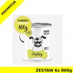 Karma Mokra Paka Zwierzaka - PEPE MONO PROTEIN Turkey - Indyk ZESTAW 6x 800g
