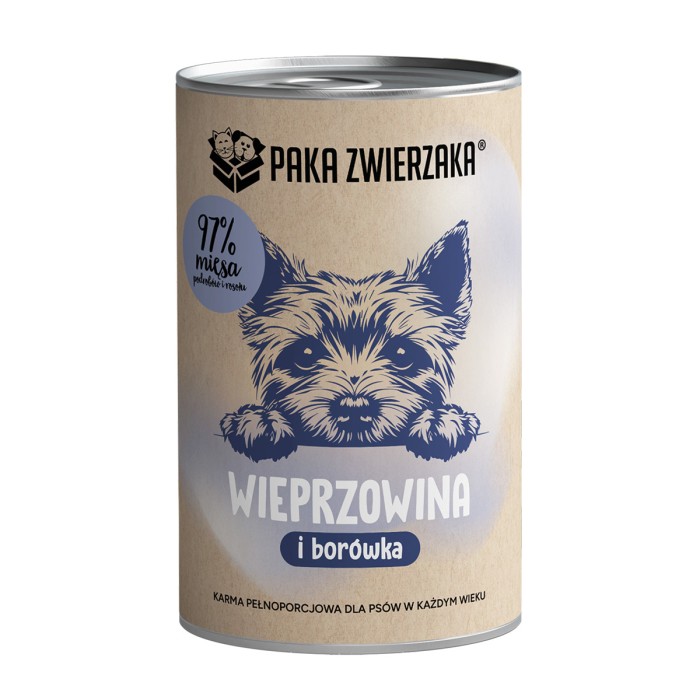 Karma Mokra Paka Zwierzaka - Wieprzowina z Borówką 400g