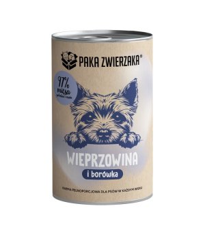 Karma Mokra Paka Zwierzaka - Wieprzowina z Borówką 400g 