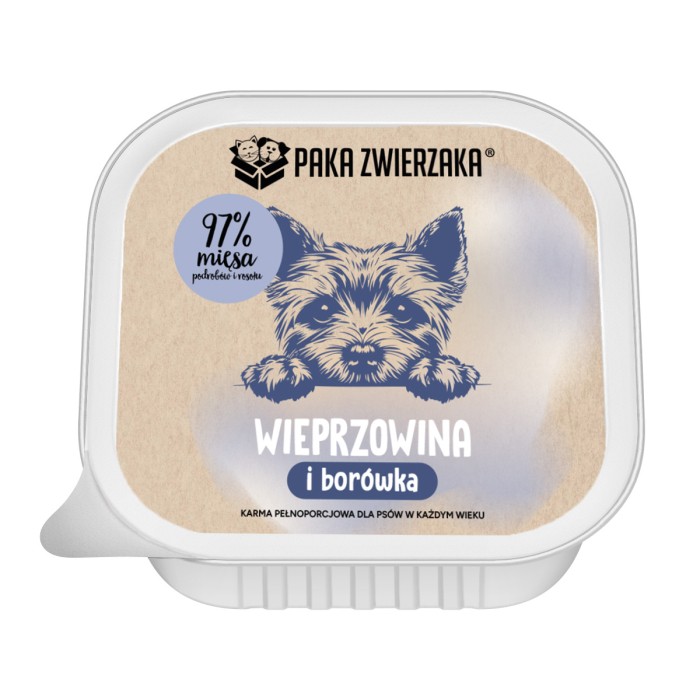 Karma Mokra Paka Zwierzaka - Wieprzowina z Borówką 150g
