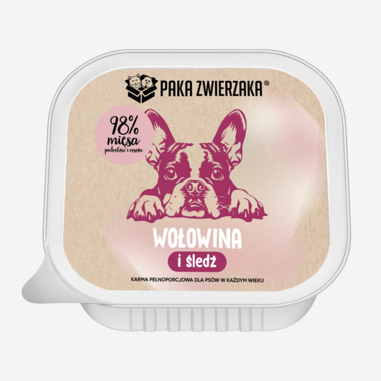 Karma Mokra Paka Zwierzaka - Wołowina i Śledź 150g