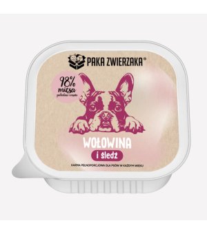 Karma Mokra Paka Zwierzaka - Wołowina i Śledź 150g