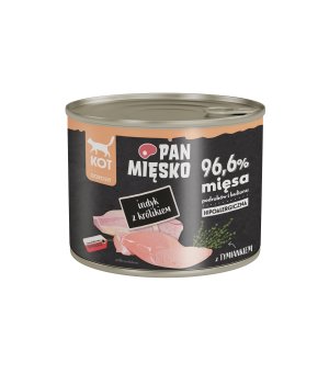Karma mokra Pan Mięsko KOT - Indyk z Królikiem 200g