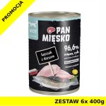 Karma mokra dla kota  Pan Mięsko KOT - Kurczak z Dorszem puszka ZESTAW 6x 400g