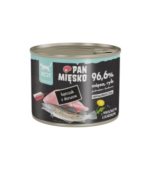 Karma mokra Pan Mięsko KOT - Kurczak z Dorszem 200g