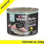 Karma mokra Pan Mięsko KOT - Kurczak z Dorszem ZESTAW 6x 200g