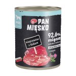 Karma mokra dla psa Pan Mięsko - Wieprzowina z Dzikiem 800g