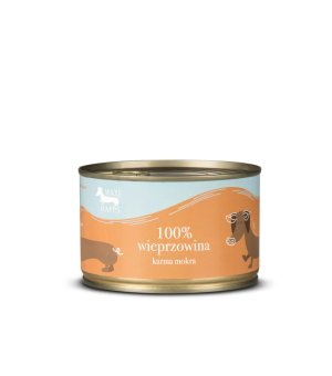 Karma mokra uzupełniająca dla psa Maxi Happs Wieprzowina 410g