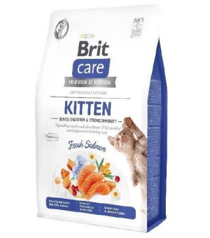 Karma sucha dla kociąt BRIT CARE Cat GF Kitten Digestion and Immunity łosoś 7kg