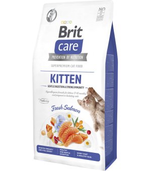 Karma sucha dla kociąt BRIT CARE Cat GF Kitten Digestion and Immunity łosoś 400g