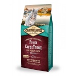 Karma sucha dla kota Carnilove Cat Fresh Carp Trout  Sterilised 6kg po sterylizacji