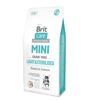 Karma sucha dla psa Brit Care Mini Light & Sterilised 7kg (uszkodzone opakowanie)