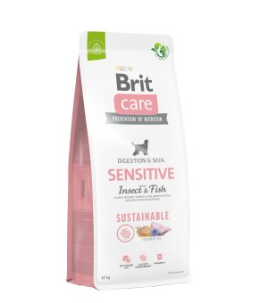 Karma sucha dla psa Brit Care Sustainable Sensitive Insect & Fish 12kg