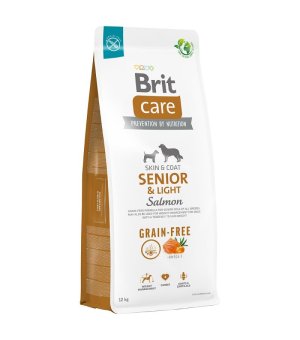 Karma sucha dla psa BRIT CARE GF Skin & Coat  SENIOR&LIGHT SALMON 12KG