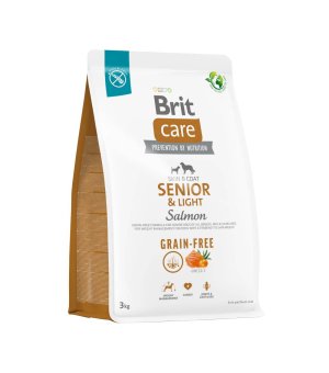 Karma sucha dla psa BRIT CARE GF SENIOR&LIGHT SALMON 3KG