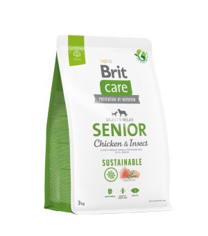 Karma sucha dla psa Brit Care Sustainable Senior chicken insect 3kg termin 19.06.2024