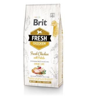 Karma sucha dla psa Brit FRESH Adult CHICKEN & POTATO 2,5kg