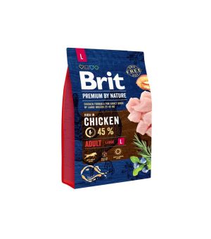 Karma sucha dla psa Brit Premium By Nature Adult L 3kg
