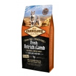 Karma sucha dla psa Carnilove Fresh Ostrich Lamb Adult Small 6kg (uszkodzone opakowanie)