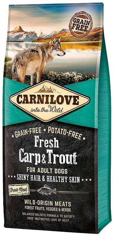 Karma sucha dla psa Carnilove Fresh Carp Trout Adult  1,5kg