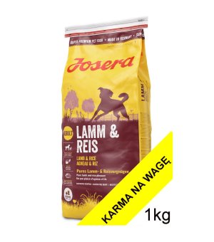 Karma sucha dla psa Josera Lamb & Rice - 1kg - na wagę