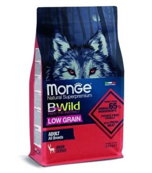 Karma Sucha dla Psa Monge Dry Dog BWILD - All Breeds Adult Deer - Jeleń 2.5kg