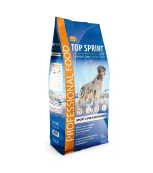 Karma sucha dla psa TOP SPRINT SPORT 25/20 CHICKEN & RICE - kurczak z ryżem - 15kg