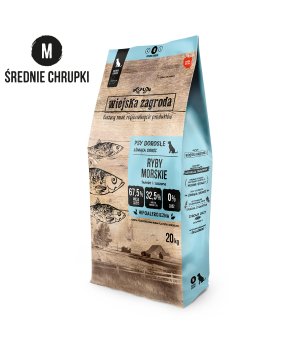 Karma sucha dla psa Wiejska Zagroda Ryby Morskie ROZM. M 20kg (uszkodzone opakowanie)