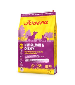 Karma sucha dla psów dorosłych ras małych Josera Mini Festival - Salmon & Chicken 10kg