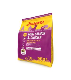 Karma sucha dla psów dorosłych ras małych Josera Mini Festival - Salmon & Chicken 1kg (waga)
