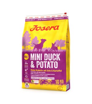 Karma sucha dla psów dorosłych ras małych Josera Mini Duck & Potato 10kg