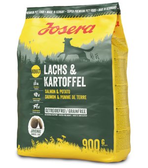 Karma sucha dla psów dorosłych Josera Lachs & Kartoffel 900g