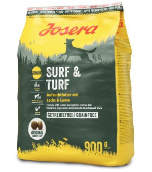 Karma sucha dla szczeniąt i młodych psów Josera Surf & Turf 900g