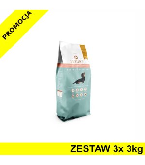 3x 3kg - Kaczka z batatami - Perro - małe rasy - psy dorosłe - karma sucha - zestaw