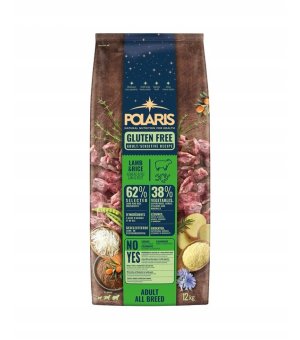 Karma Sucha Polaris Jagnięcina z Ryżem dla dorosłych psów 12kg