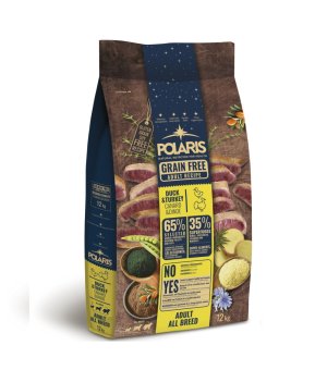 Karma Sucha Polaris Kaczka z Indykiem dla dorosłych psów 12kg + Brit Care 400g GRATIS