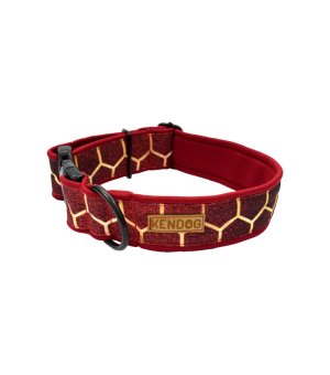 KenDog obroża handmade Plastry Miodu bordowe 2cm S - brudoodporna