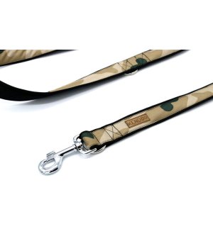 KenDog smycz przepinana handmade Moro Piaskowe 3cm / 3m