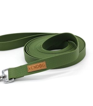 KenDog smycz treningowa PVC/TPU Khaki 25mm / 5m
