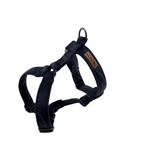 KenDog szelki guard handmade Velvet welur Black 2,5cm M