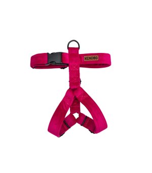 KenDog szelki guard handmade Velvet welur Fuchsia 2,5cm M