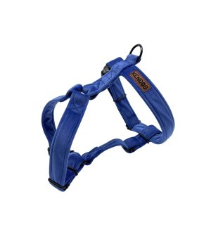 KenDog szelki guard handmade Velvet welur Indygo 4cm L