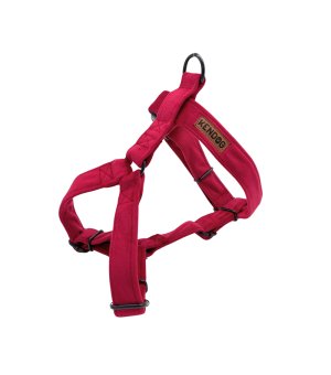 KenDog szelki guard handmade Velvet welur Red 1,5cm XS