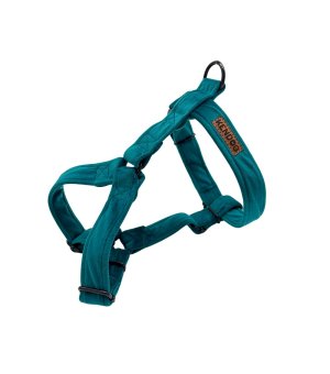 KenDog szelki guard handmade Velvet welur Turkus 1,5cm XS