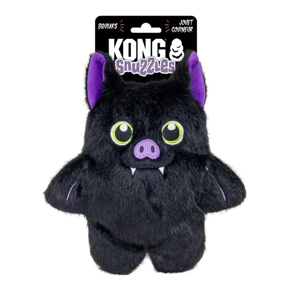 👻🕷 Kong Halloween Snuzzles Bat Pluszak z piszczałką Nietoperz M