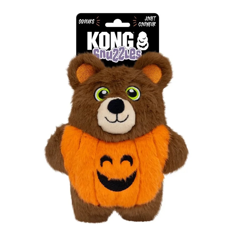 👻🕷 Kong Halloween Snuzzles Bear Pluszak z piszczałką Niedźwiadek M