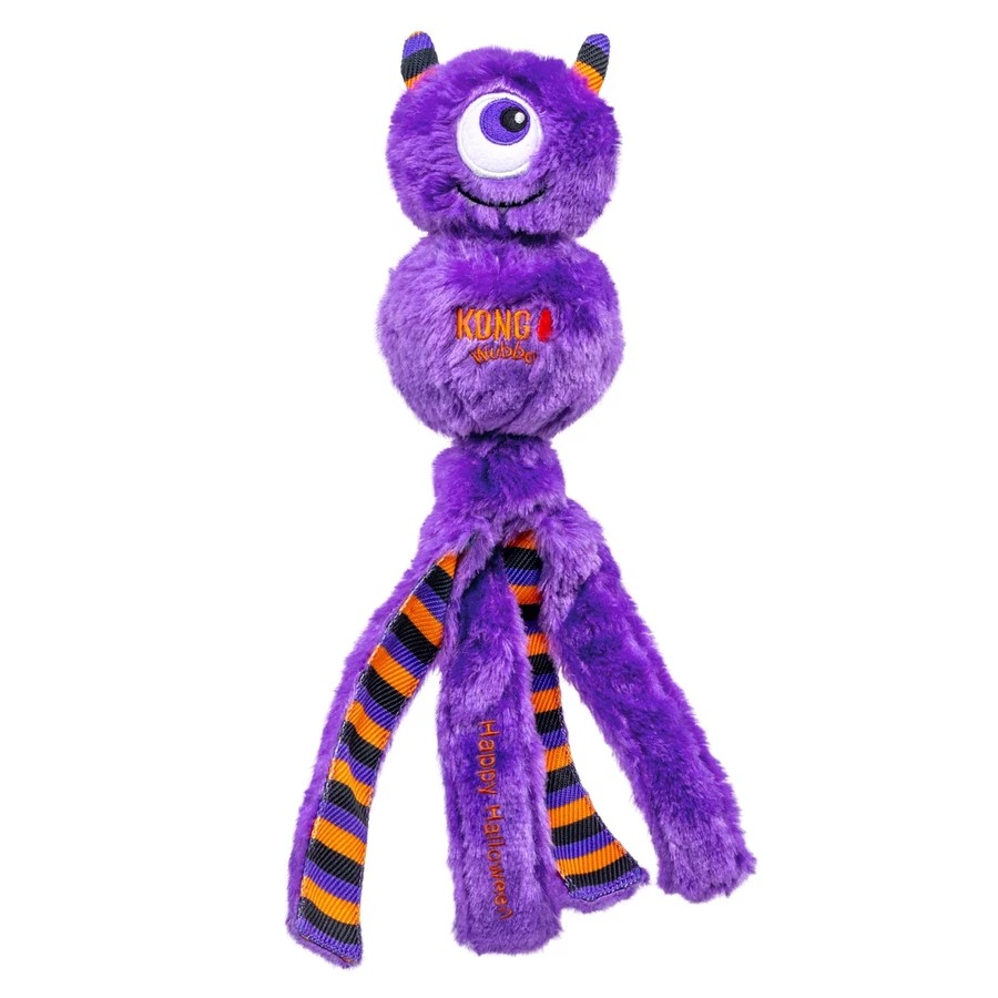 👻🕷 Kong Halloween Wubba Monster Purple pluszak z piszczałką L