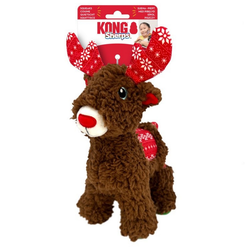 🎄🎁 KONG Pluszowy Renifer HOLIDAY Sherps Reindeer M